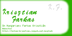 krisztian farkas business card